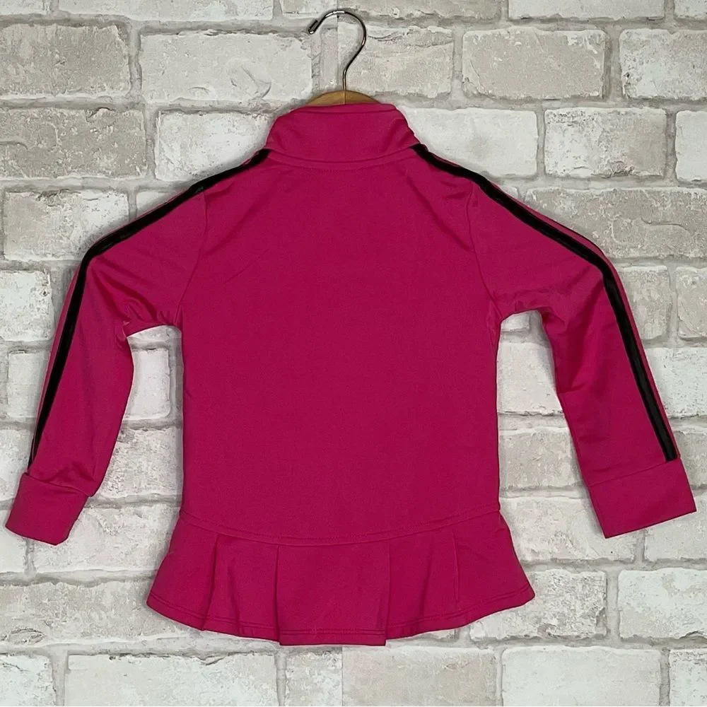 Adidas Kids Hot Pink & Black Track Jacket Size 3T